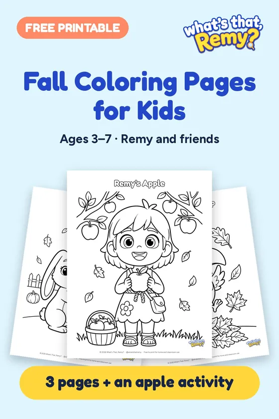 Fall coloring pages fanned out